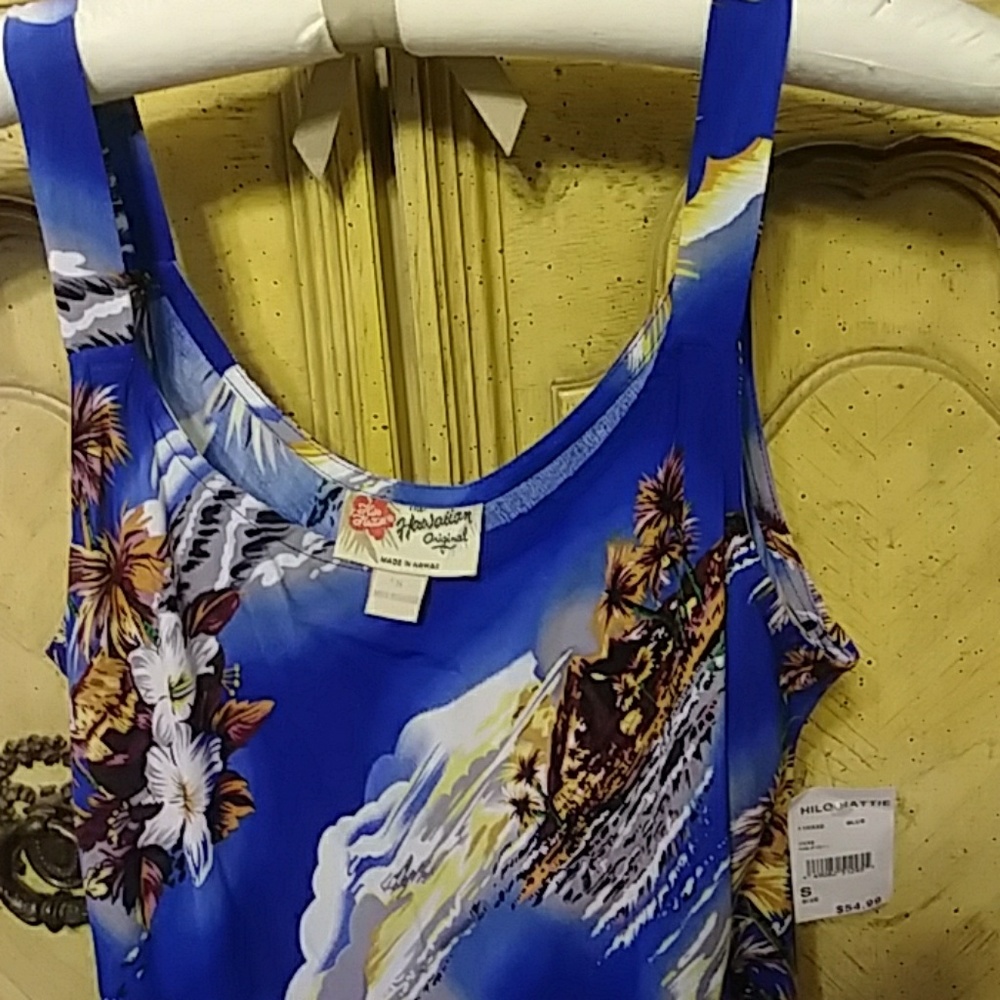 Womens Hawaiian dress  Tropical Sundress sz Sm HILO HATTIE Print Summer - Picture 5 of 8